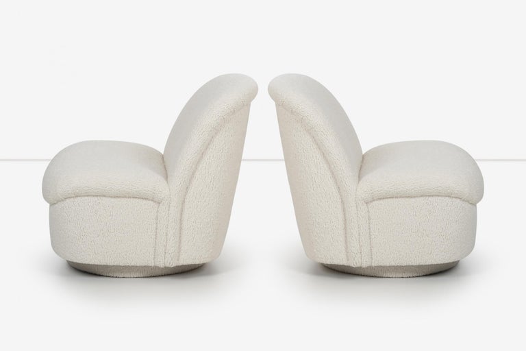 American Pair of Vladimir Kagan Swivel Lounge Chairs for Preview