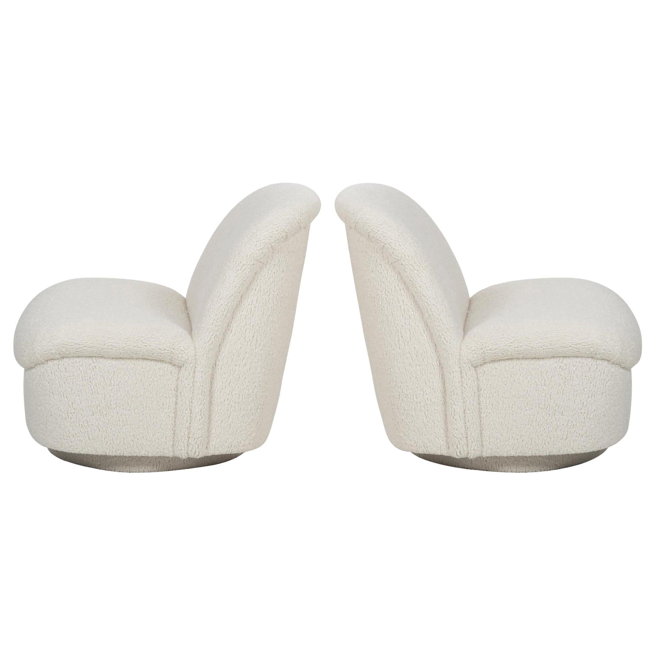Pair of Vladimir Kagan Swivel Lounge Chairs for Preview