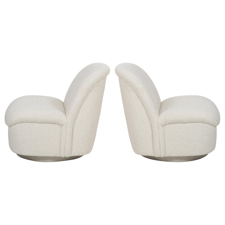 Pair of Vladimir Kagan Swivel Lounge Chairs for Preview