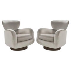 Pair of Vladimir Kagan Wingback Chairs