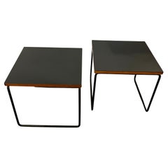 Vintage Pair of " Volante" Side Tables by Pierre Guariche for Steiner, France, 1950