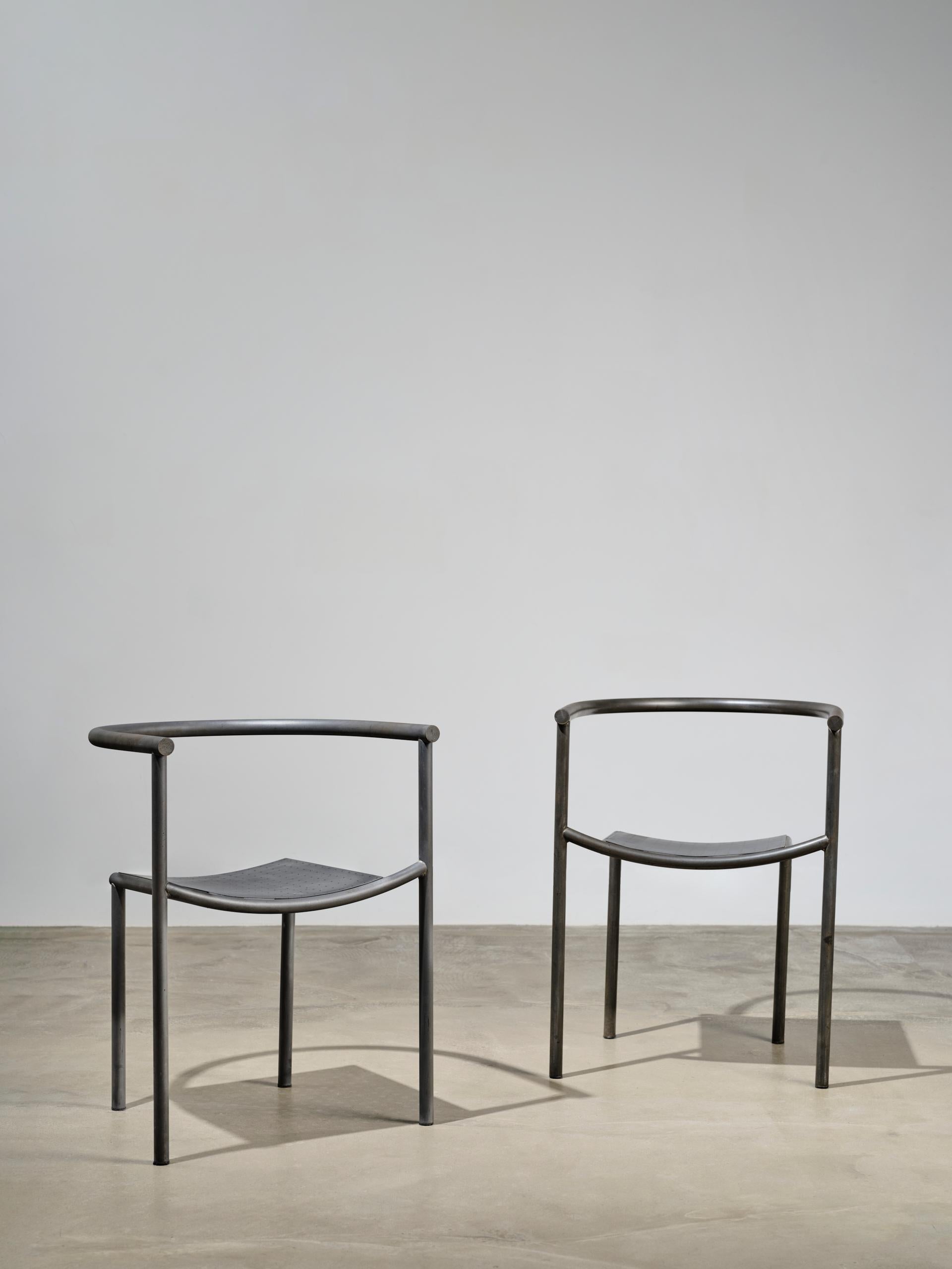 Pair of Von Vogelsang chairs by Philippe Starck with an amazing