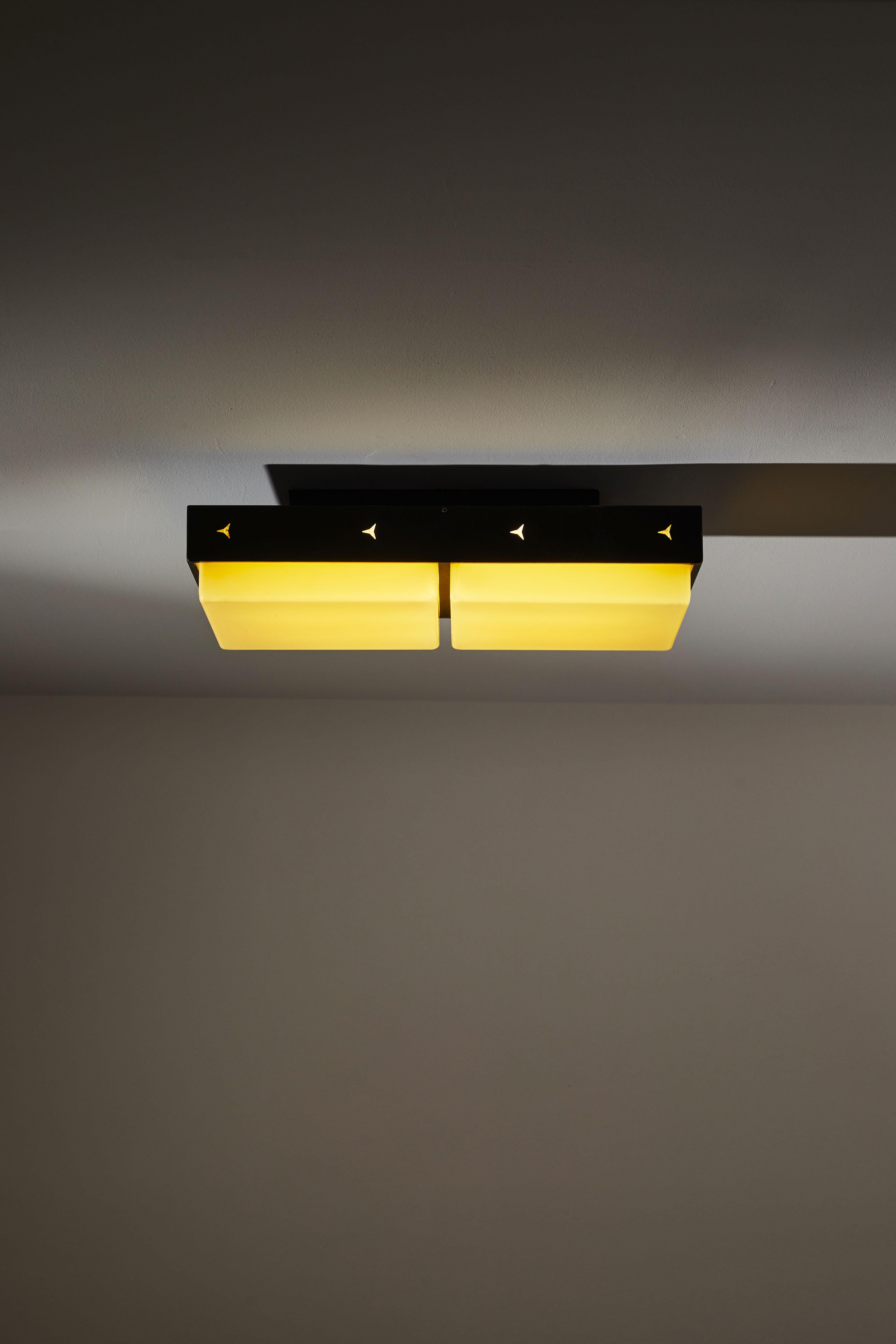 Enameled Pair of Wall/Ceiling Lights by Stilux