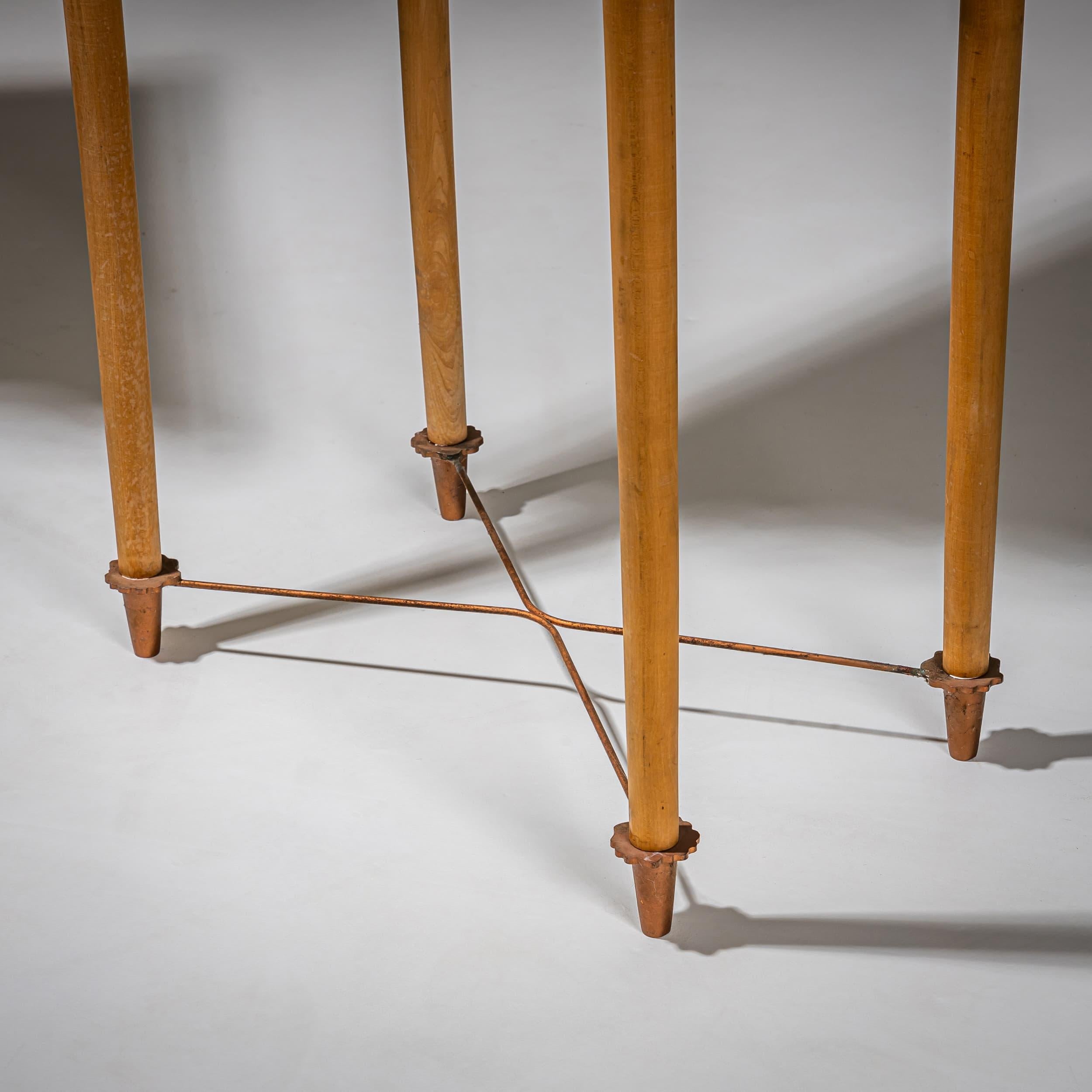 Pair of Wall Consoles with Marble Tops, attributed to Ugo la Pietra, Italy For Sale 5