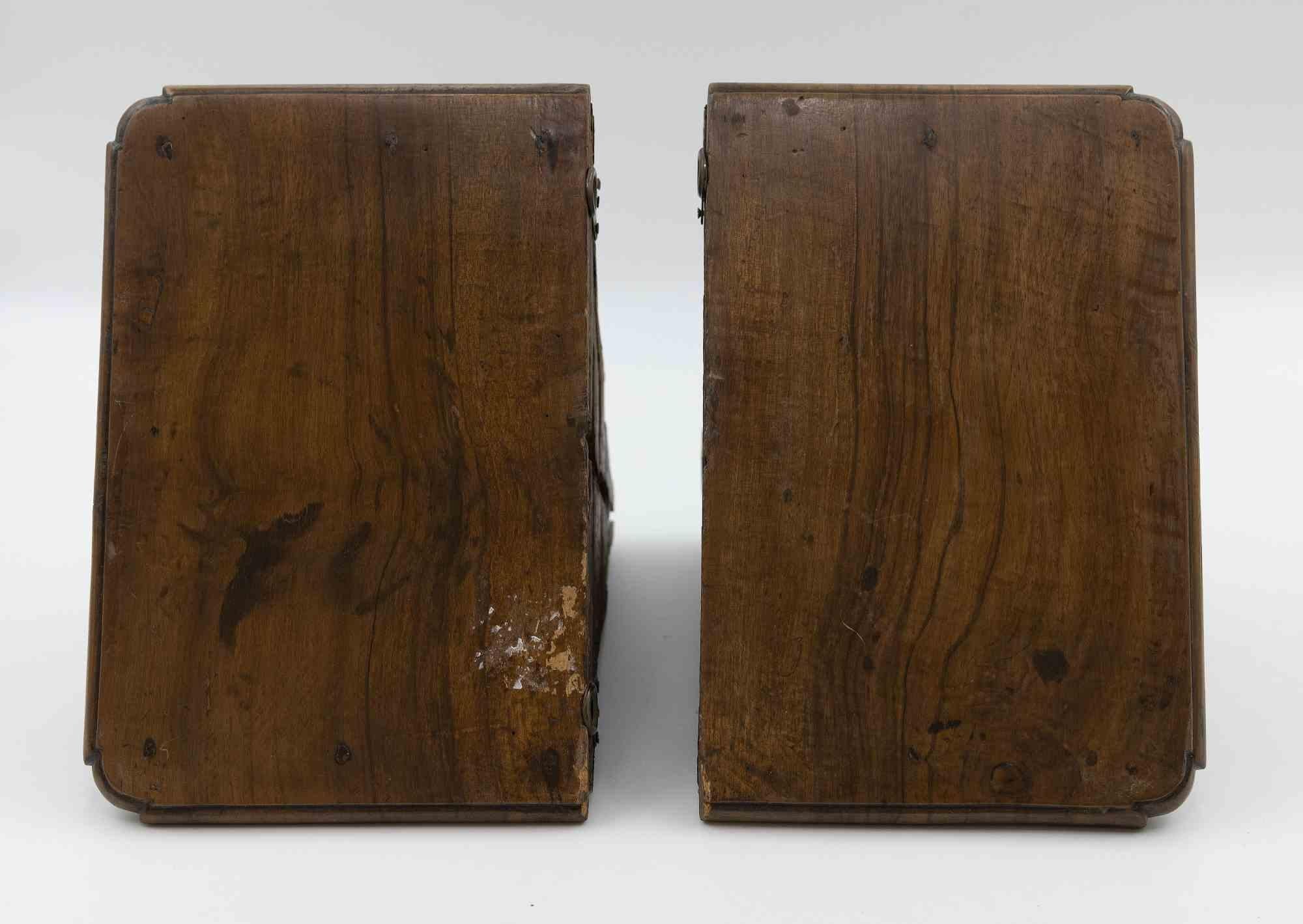 Pair of Wall Consolles in Wood, 1840 In Good Condition In Roma, IT