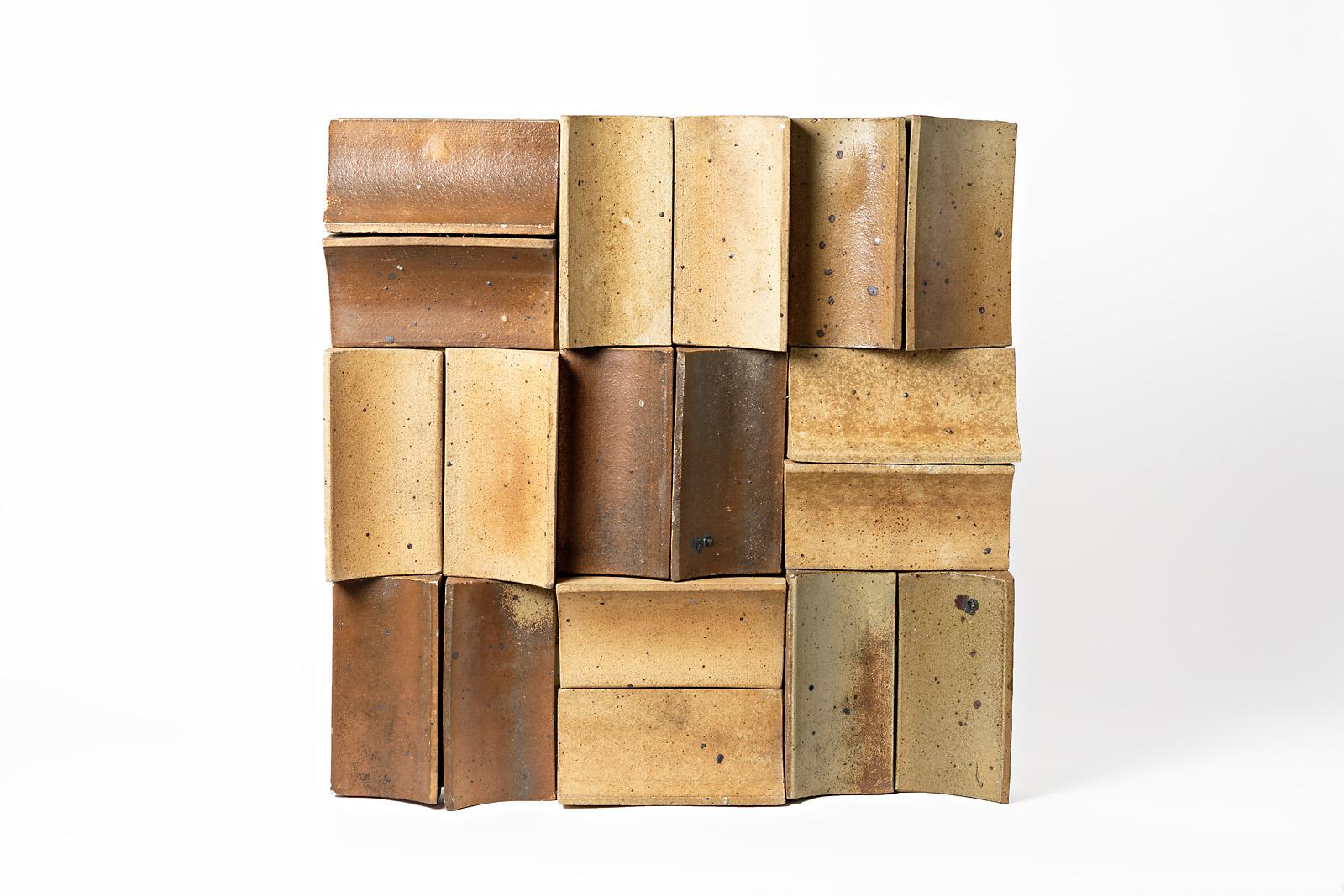 Pierre Digan

Exceptional pair of ceramic wall panels by the French artist Pierre Digan.

Realised circa 1975 in La Borne.

Elegant brown stoneware ceramic colors in original good condition

Abstract ceramic wall decoration on a wood panel