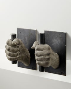 Pair of Wall Hanging Candleholders Designed by Gabriel de Knoop, Sweden, 2000s