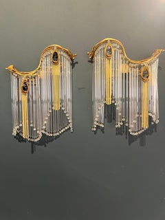 Pair of Wall Lamp Art Nouveau in the Style of Hector Guimard
