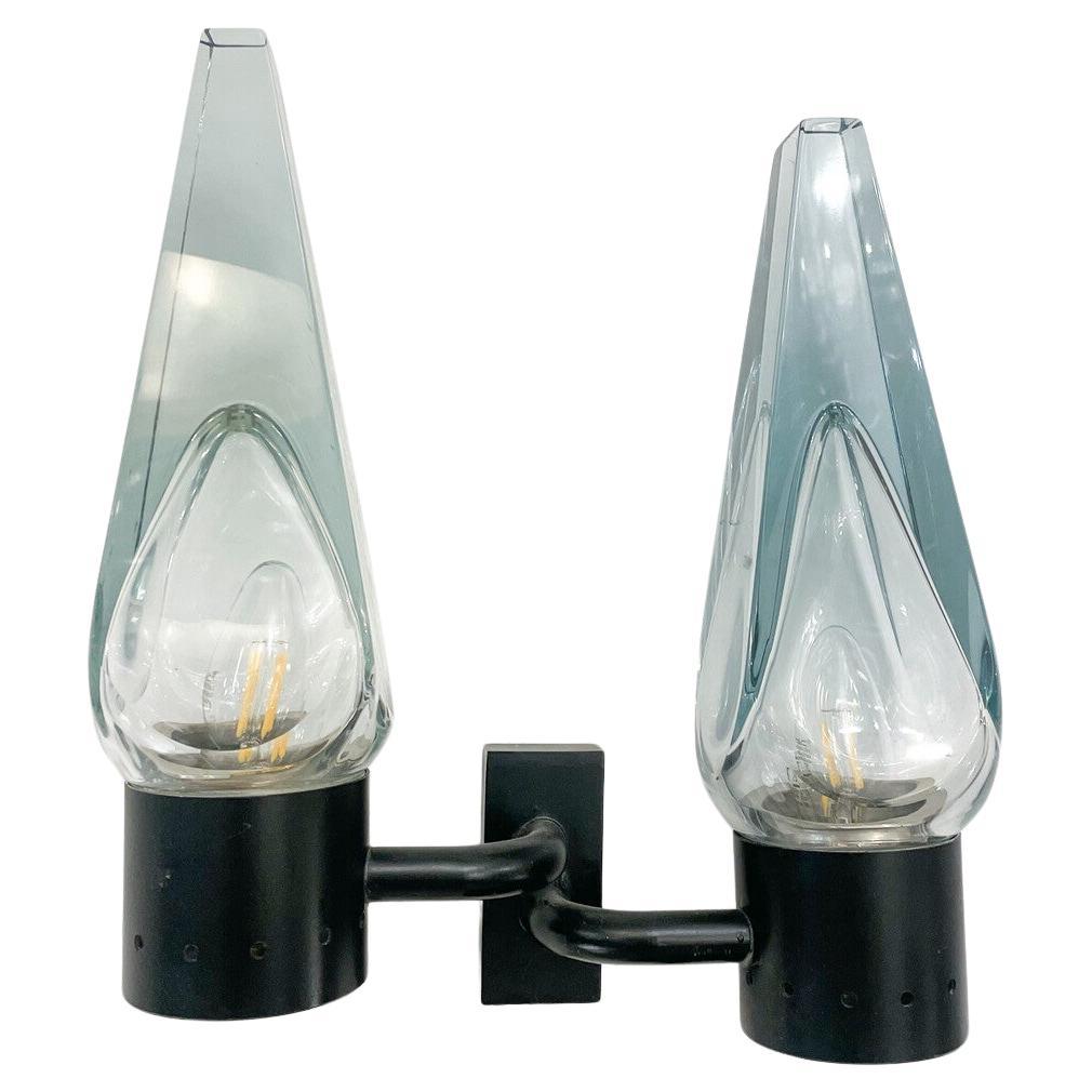 Pair of Wall Lamp by Flavio Poli for Seguso, 1950s