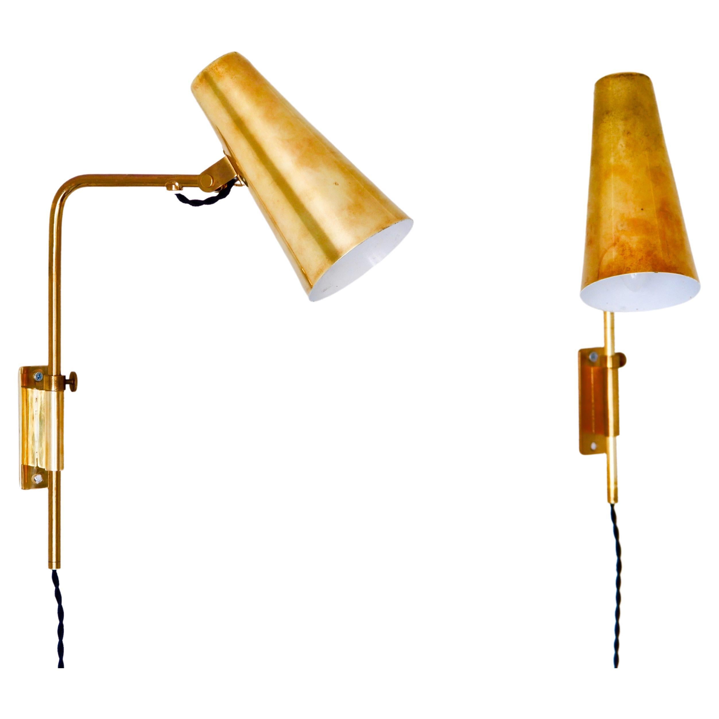 Pair of Wall Lamp Designed by Paavo Tynell Model 9459, for Idman Crica 1950