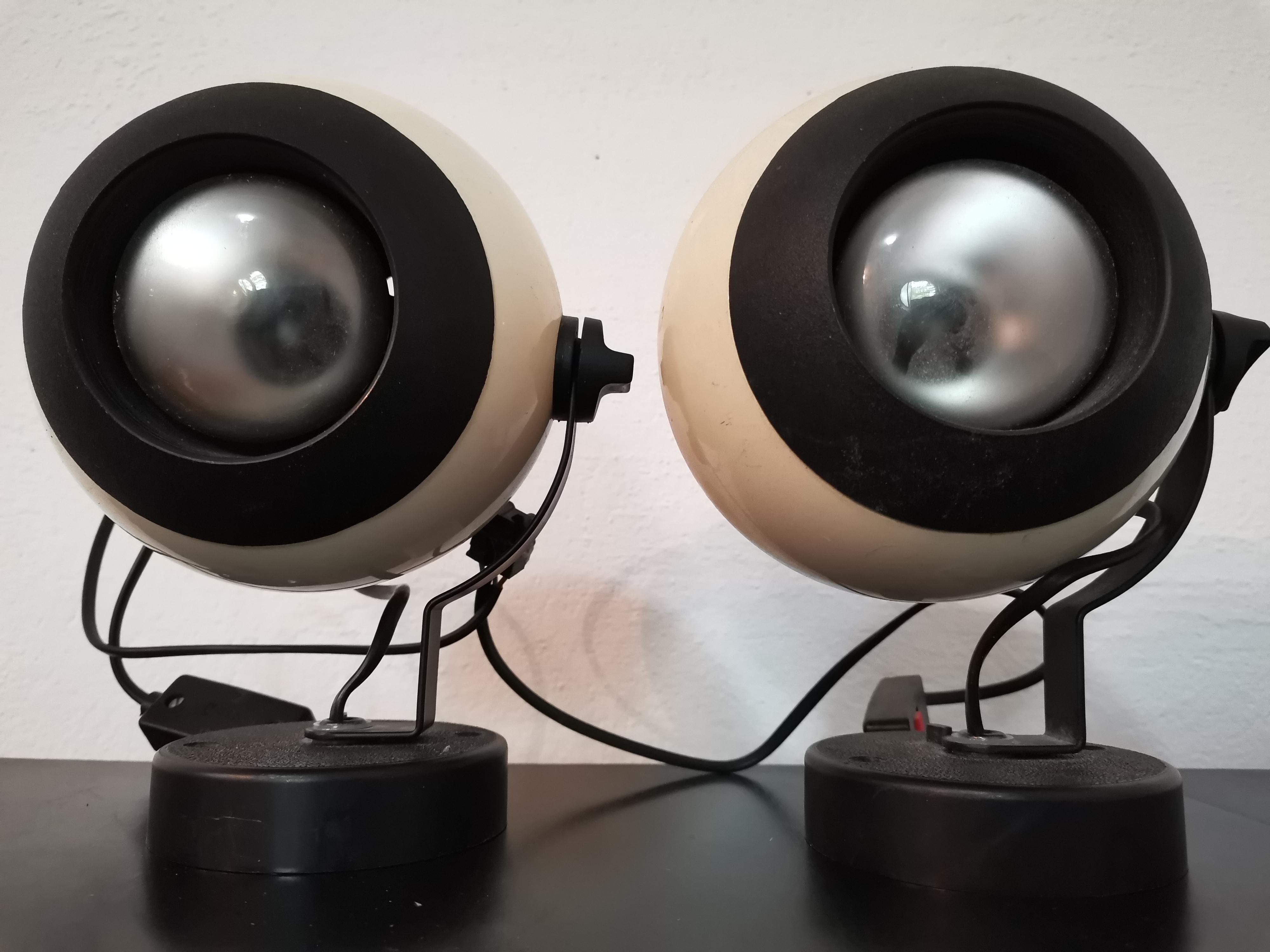 Métal Paire de lampes murales, années 1970 en vente