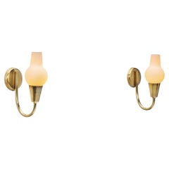 Pair of Wall Lamps by Bent Karlby (Attr.) for Lyfa, Denmark Mid-20th Century