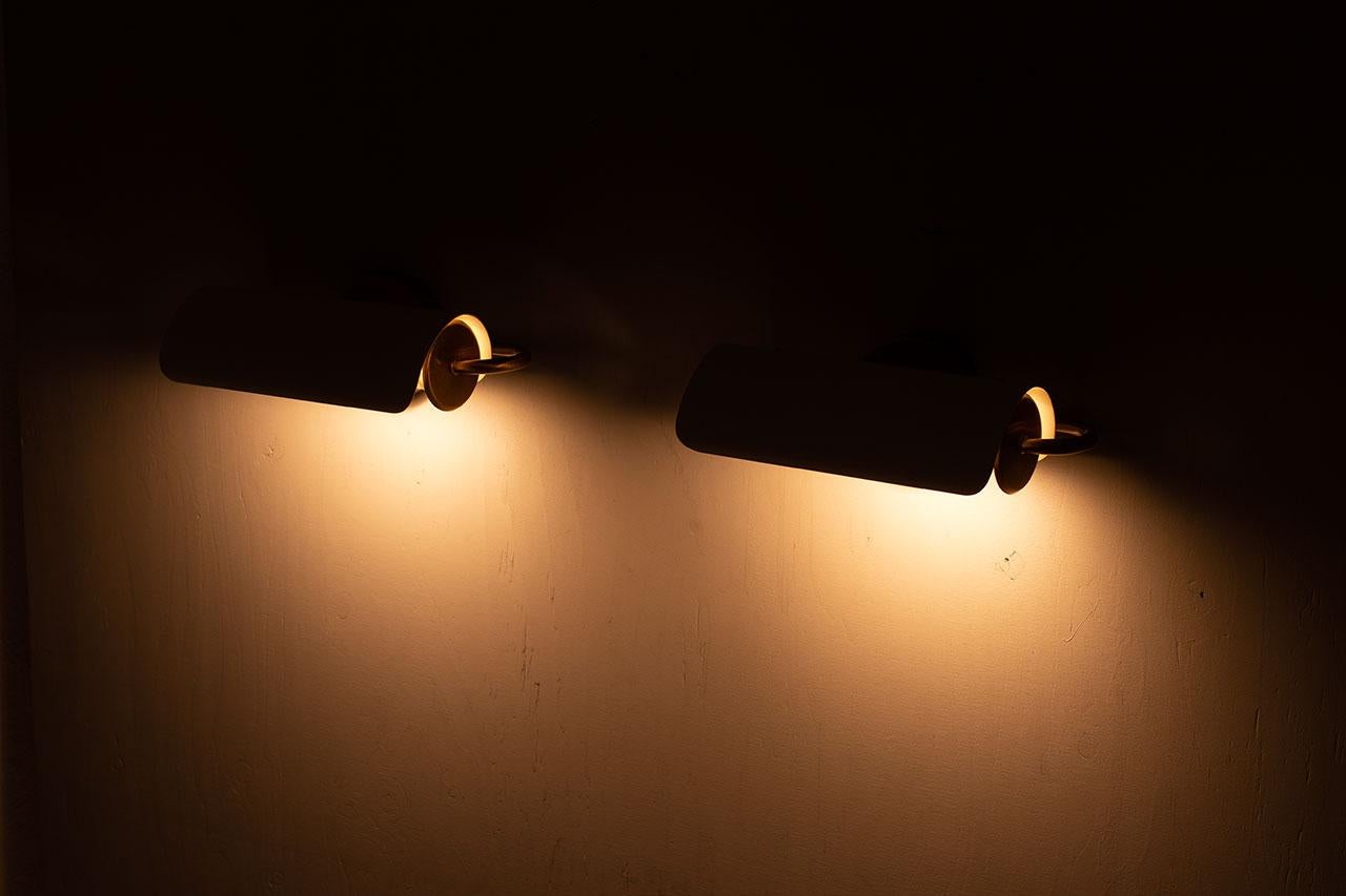 Pair of Wall Lamps by Bertil Brisborg for Nordiska Kompaniet, NK, Sweden 5