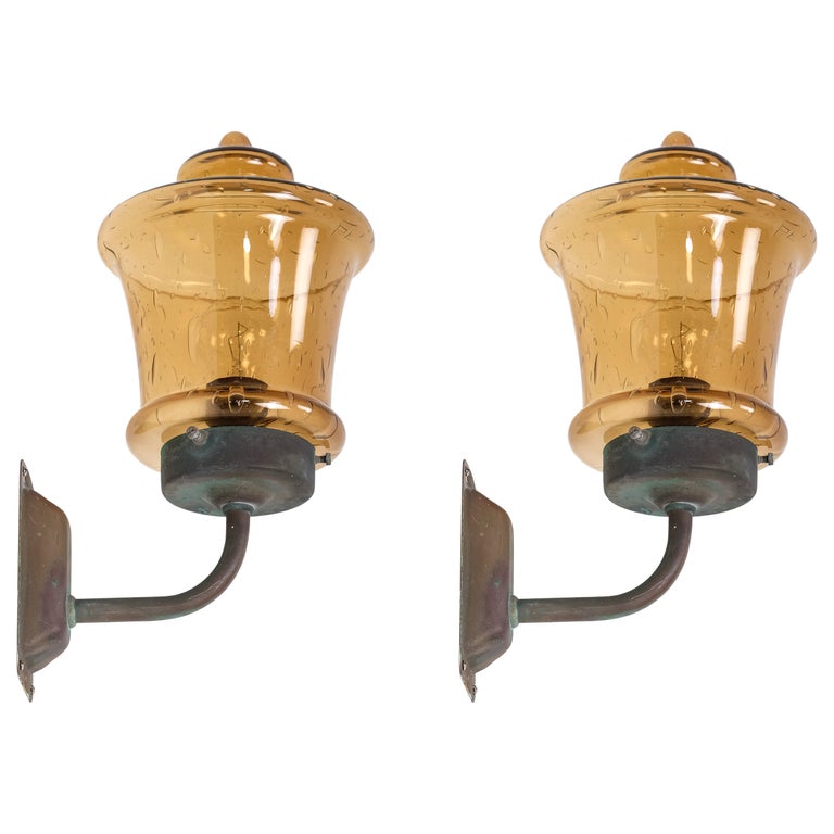 Pair of Wall Lamps by Gnosjö Konstsmide, Sweden, 1960s