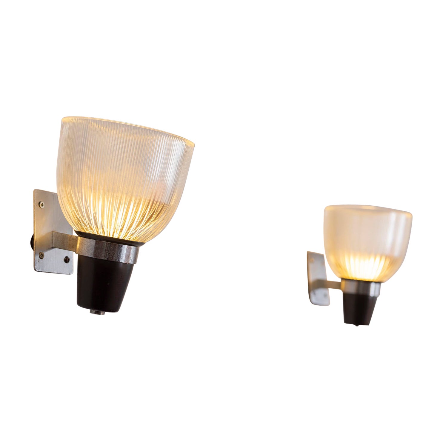 Pair of Wall Lamps by Ignazio Gardella for Azucena, Italy, 1960s