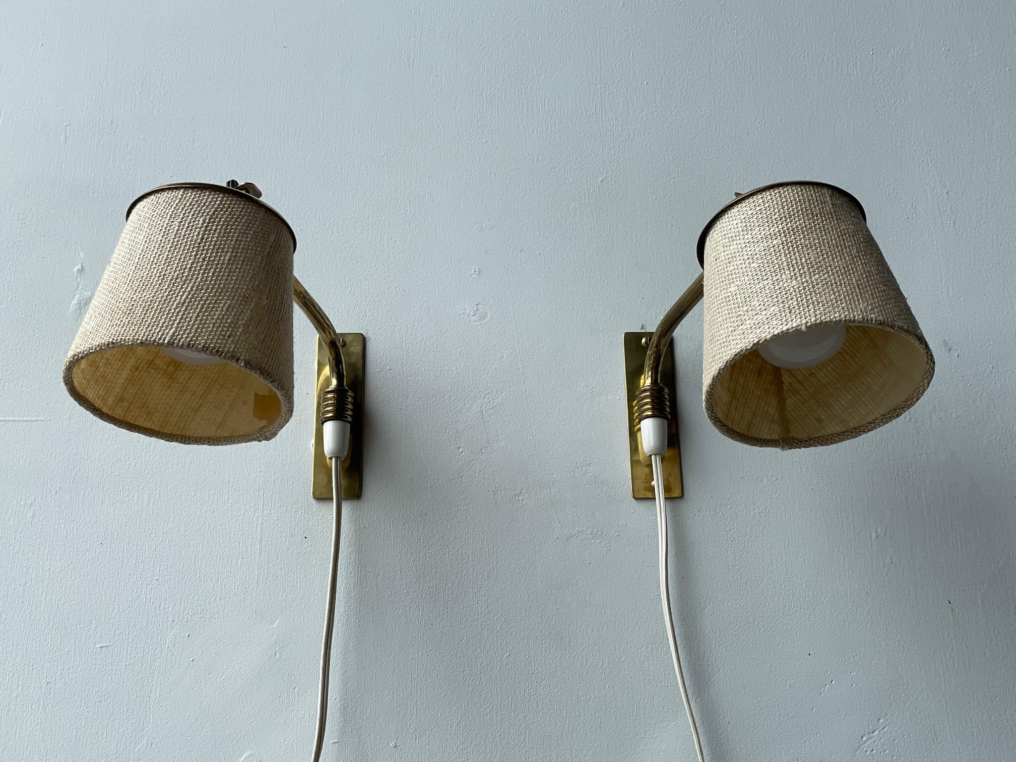 Mid-20th Century Pair of Wall Lamps by Itsu Finland For Sale