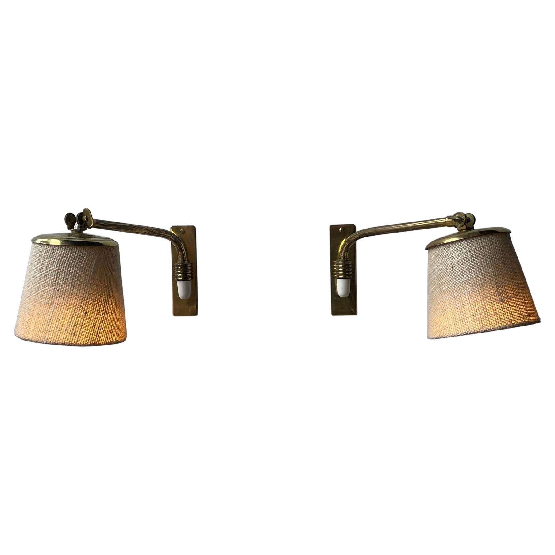 Pair of Wall Lamps by Itsu Finland For Sale