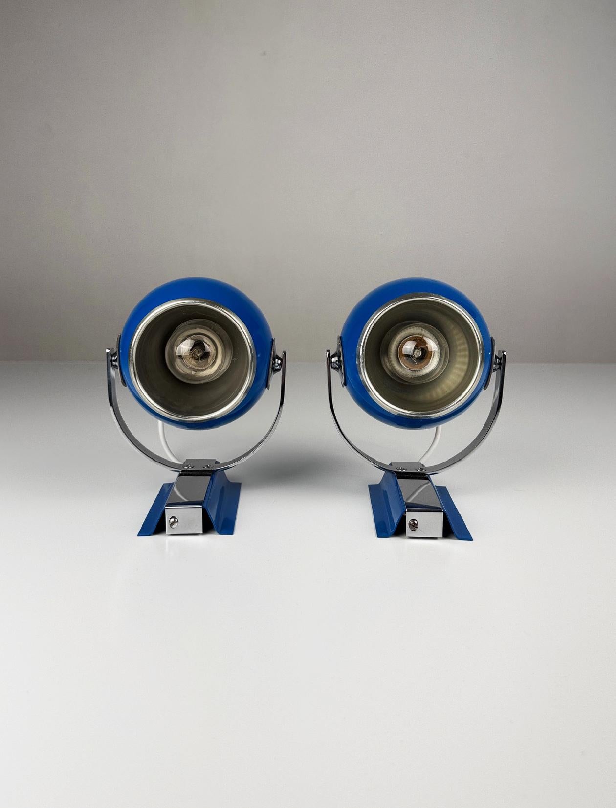 Fine XX secolo Coppia di lampade da parete di Marca, anni '70, Spagna - A Space Ane Design in vendita