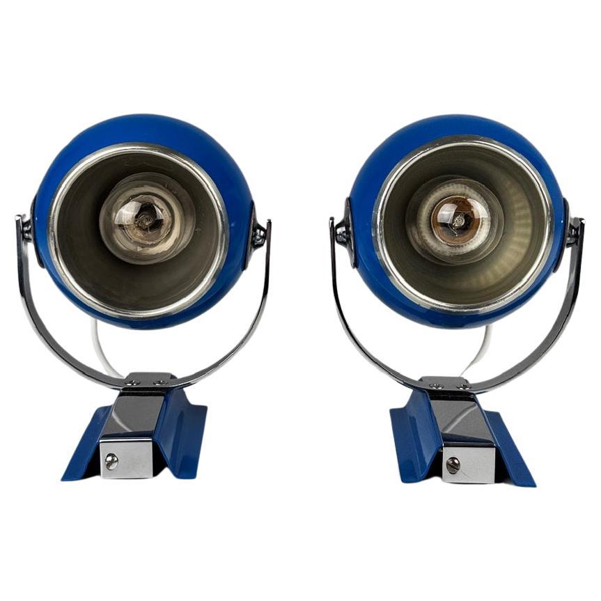 Pareja de lámparas de pared de Marca, España, años 70 - Diseño de la era espacial