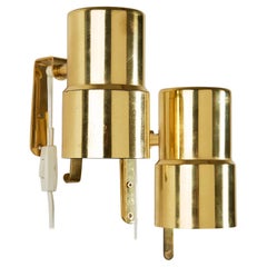 Pair of Wall Lamps Designed by Hans Agne Jakobsson, Sweden, 1960s