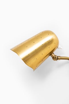 Pair of Wall Lamps in Brass Attributed to Boréns in Sweden