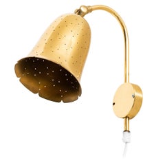 Pair of Wall Lamps in Brass Produced by Boréns in Sweden