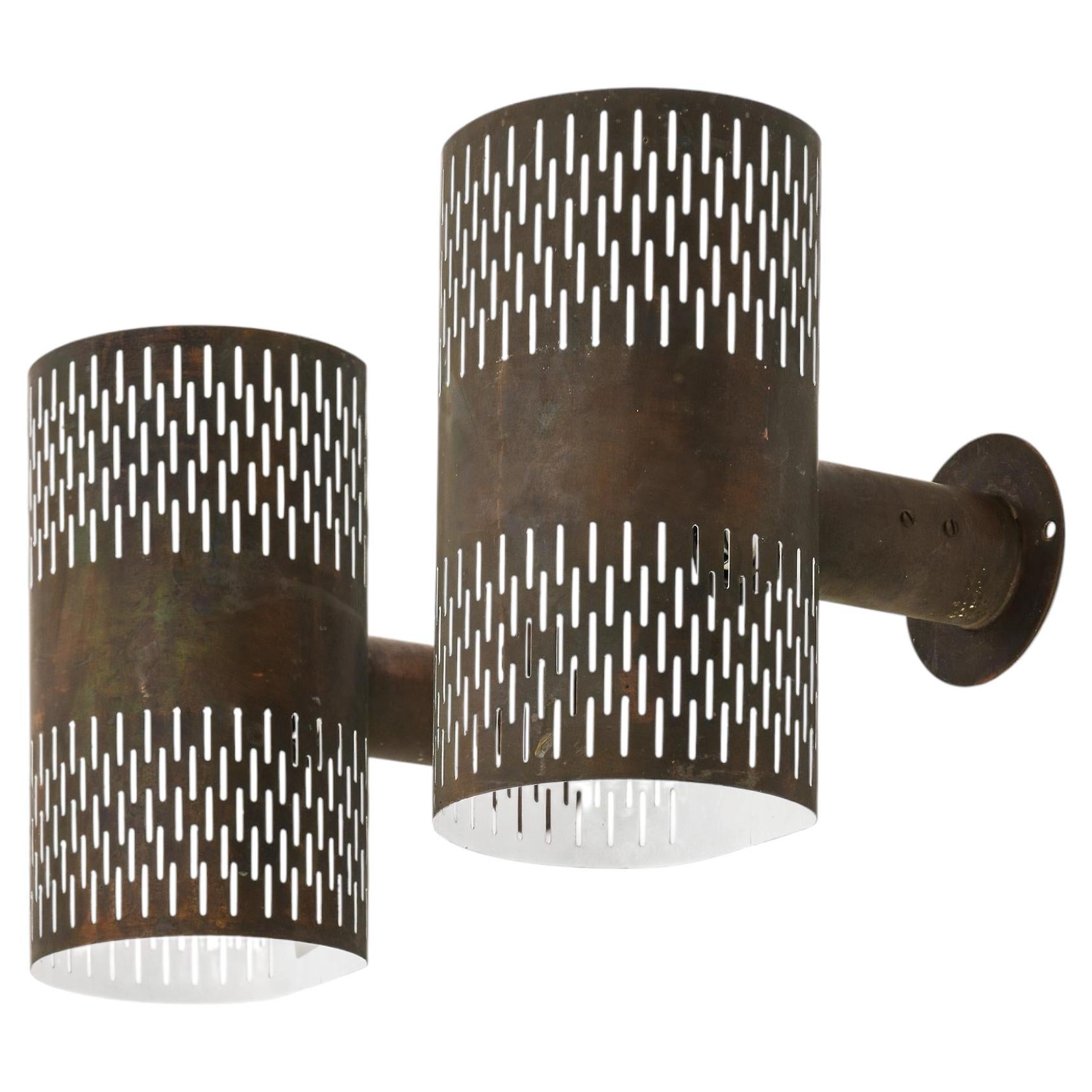 Pair of Wall Lamps in Copper by Hans Bergström, 1940s
