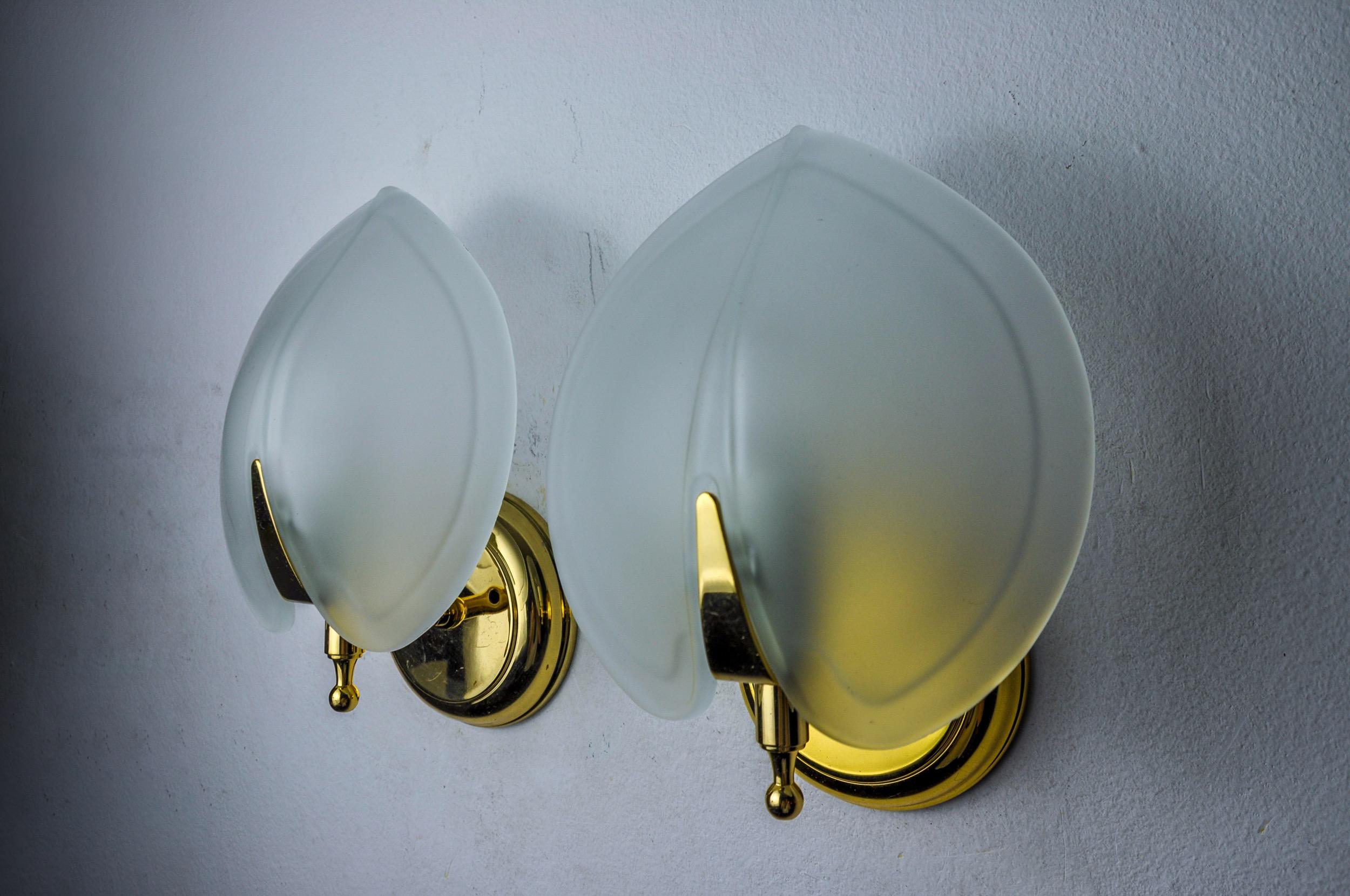 Hollywood Regency Pair of wall lamps 