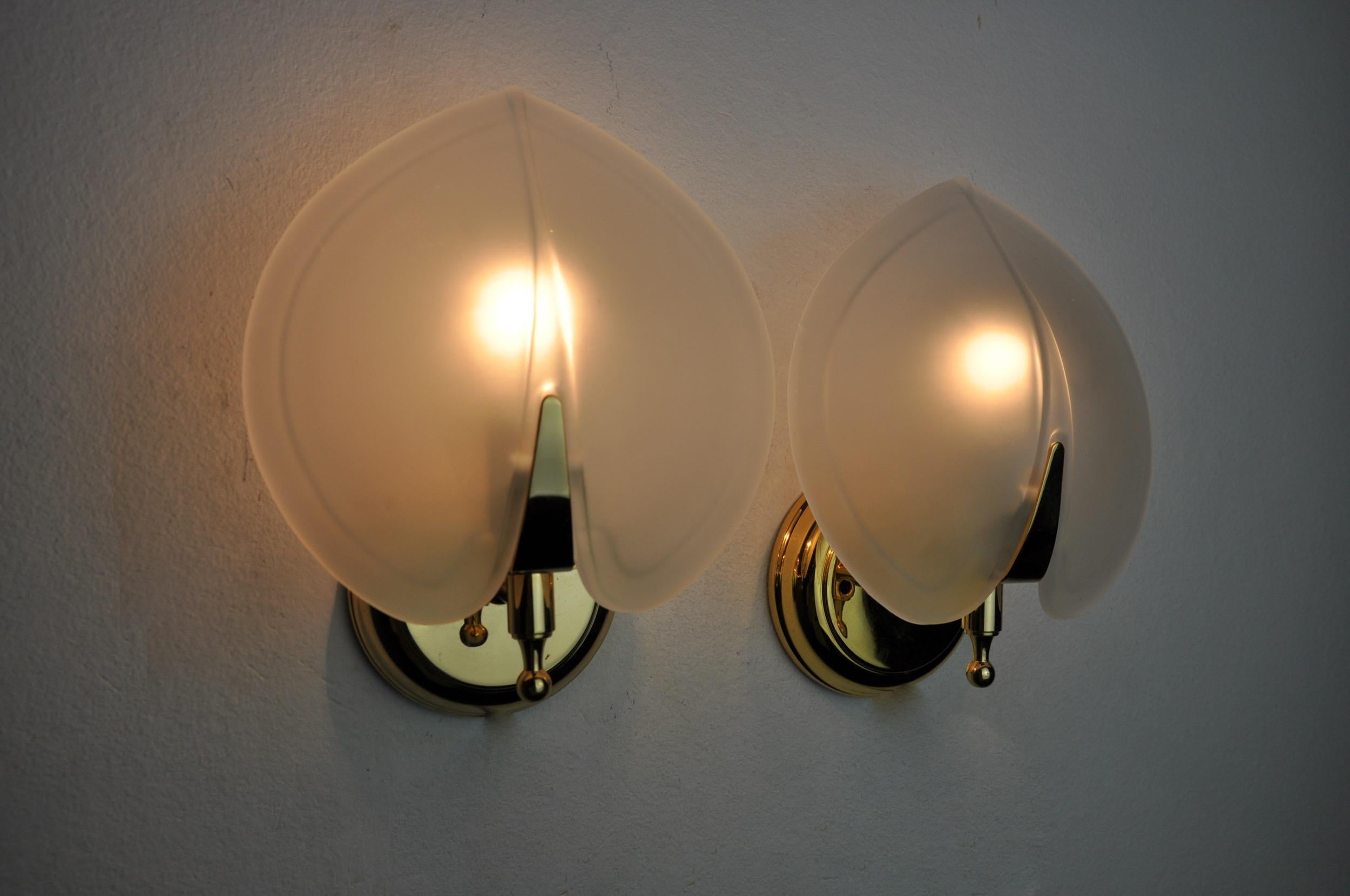 Late 20th Century Pair of wall lamps 