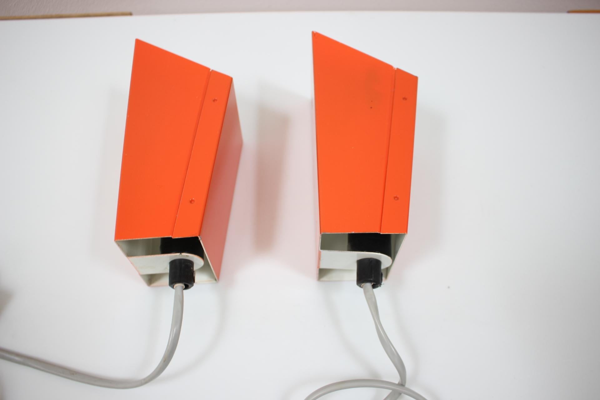 Pareja de lámparas de pared/ Lidokov, años 70 en venta 1