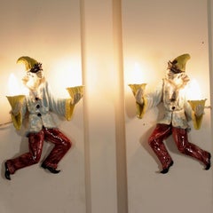 Pair of Wall Lamps Manifattura Ligure Vintage, Italy, 1950s-1960s