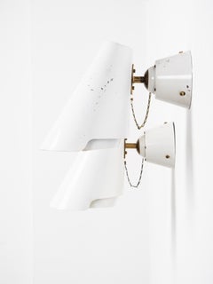 Pair of Wall Lamps Model 2351 by Paavo Tynell for Idman, Finland, 1950s