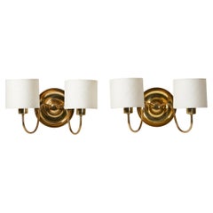 Pair of Wall Lamps Model 2565 Designed by Josef Frank for Svensk Tenn