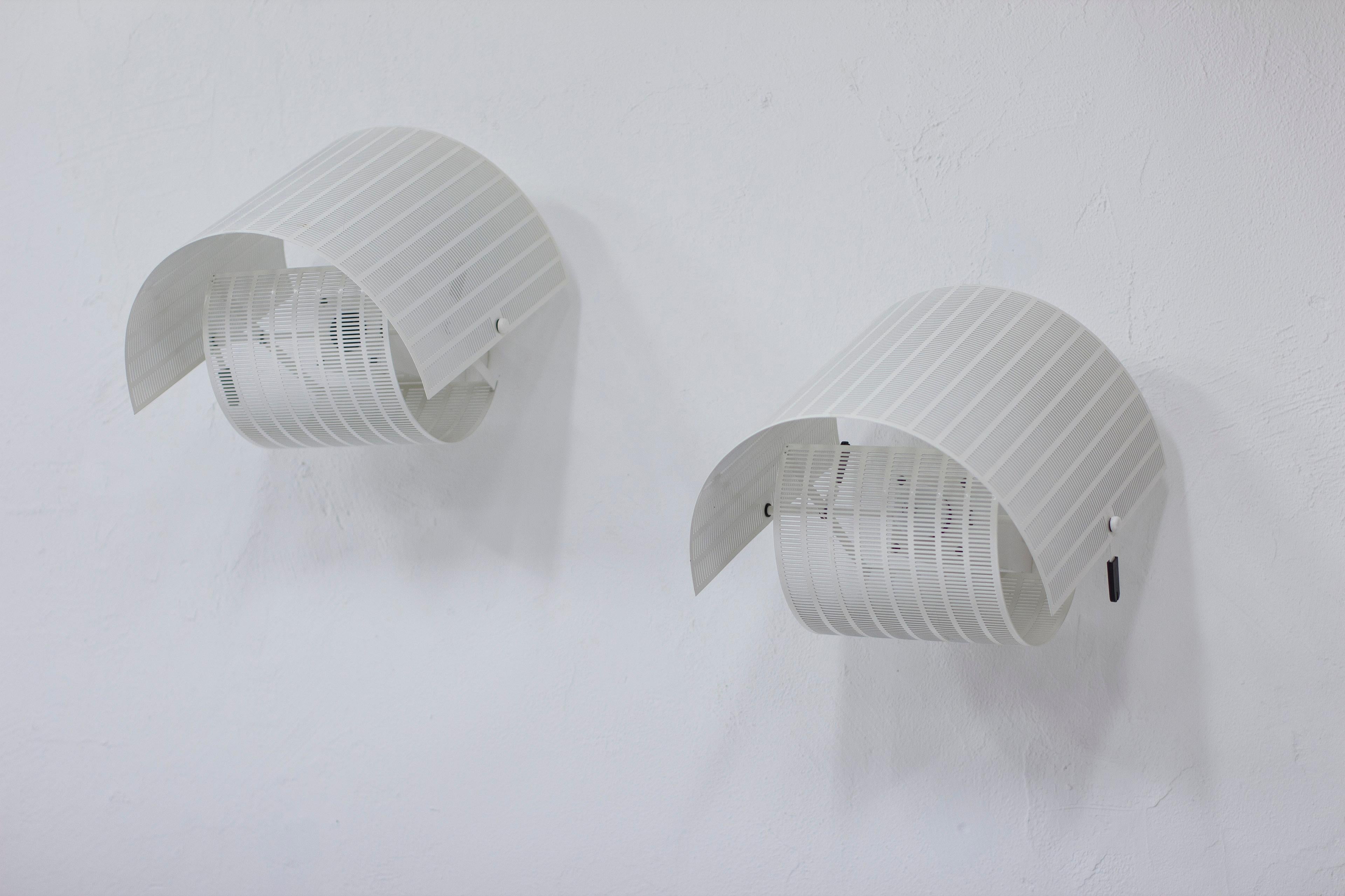Pair of wall lamps model 