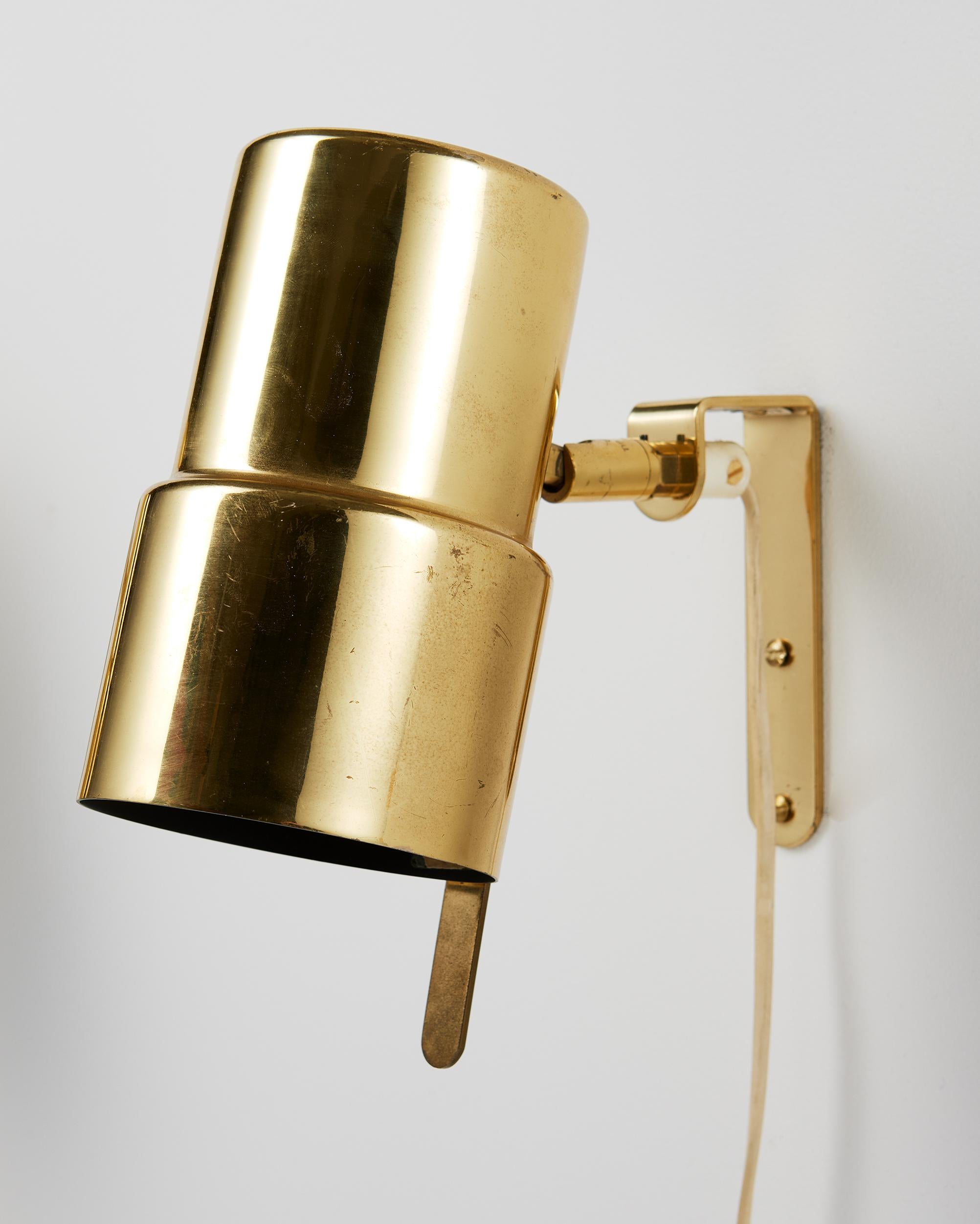 Swedish Pair of Wall Lamps Model V-324 Designed by Hans-Agne Jakobsson, Sweden, 1960s