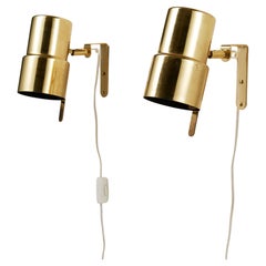 Pair of Wall Lamps Model V-324 Designed by Hans-Agne Jakobsson, Sweden, 1960s