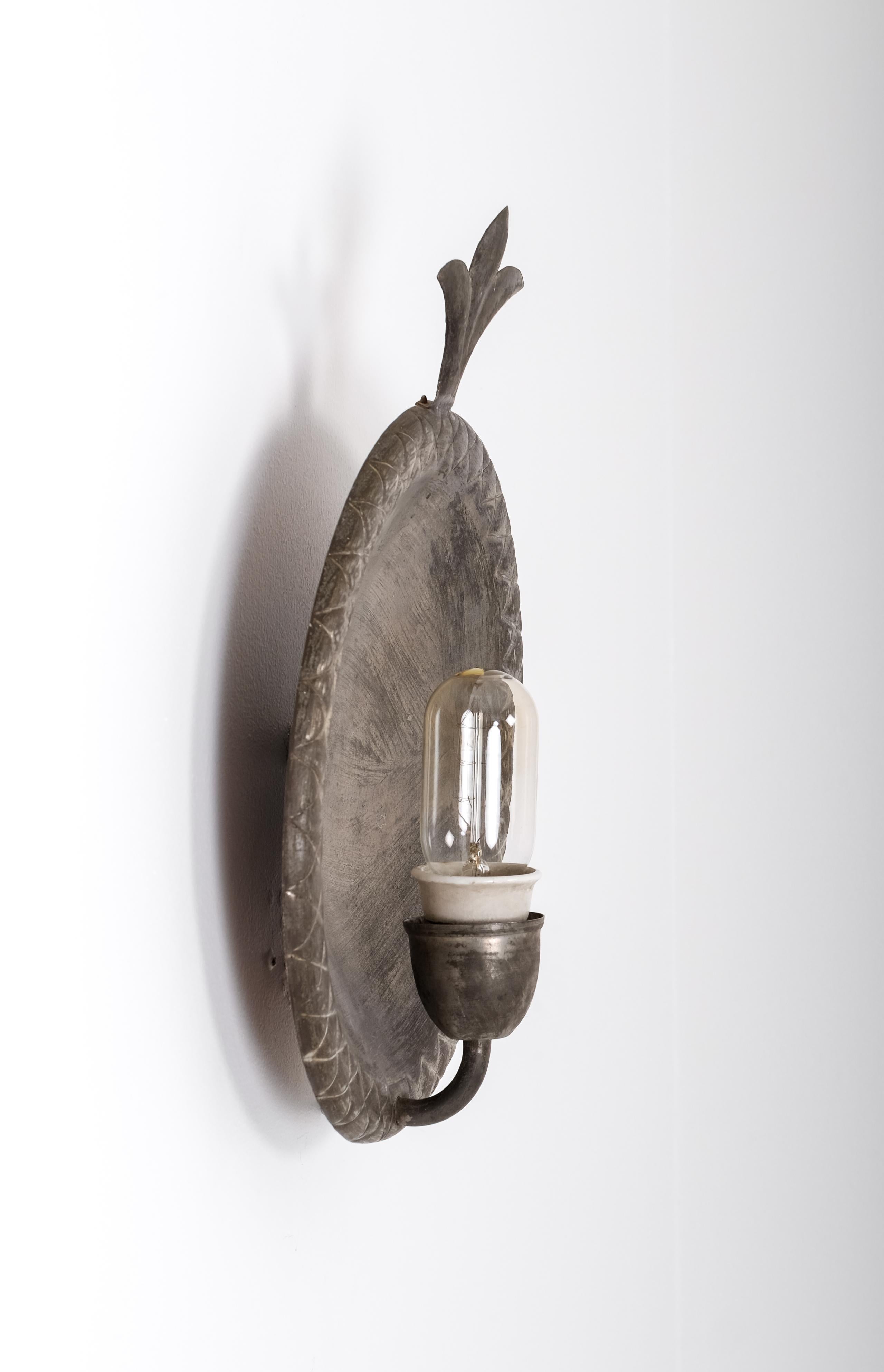 Scandinavian Modern Pair of Wall Lamps, Sweden, 1920s For Sale