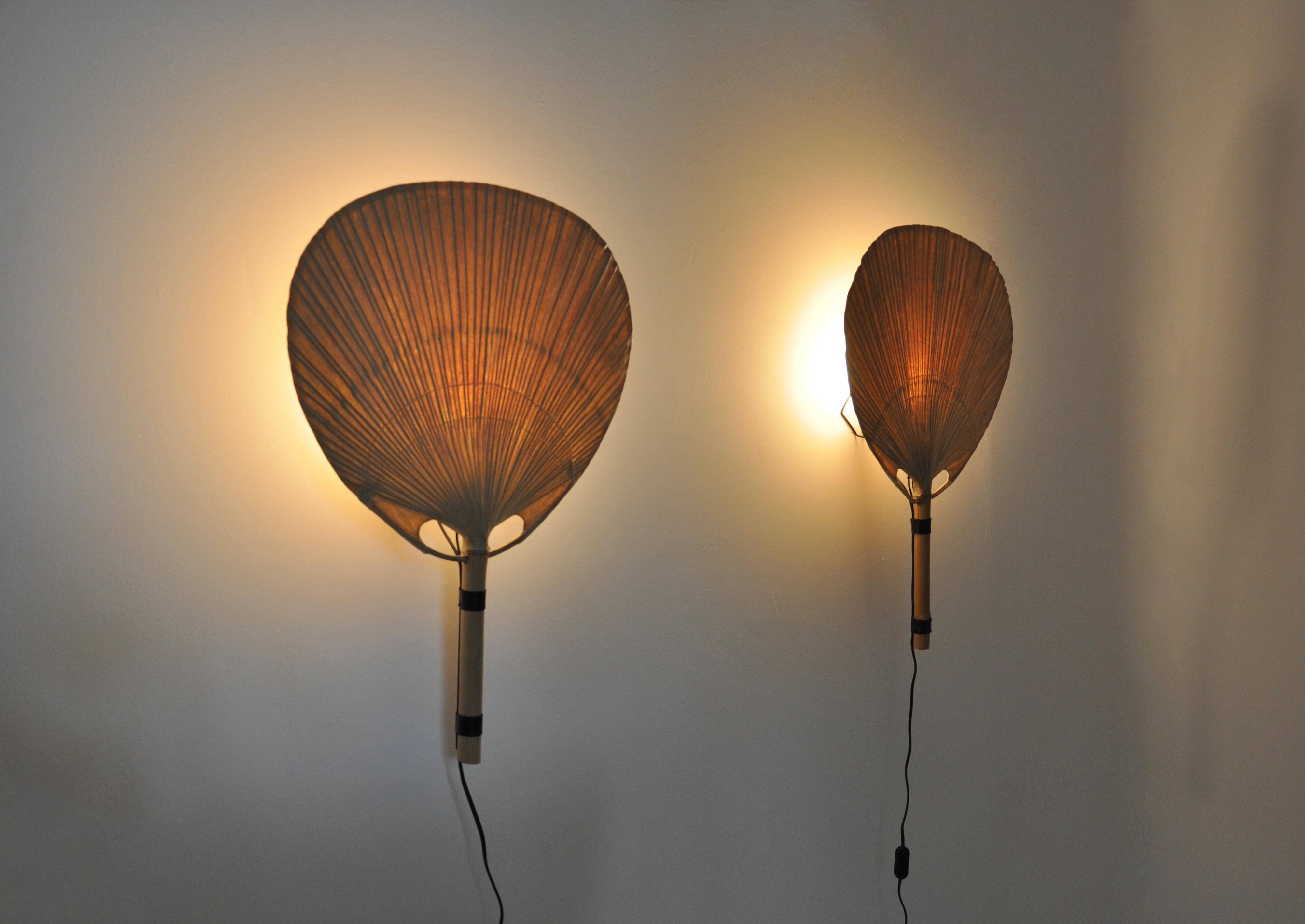 Bamboo Pair of Wall Lamps 