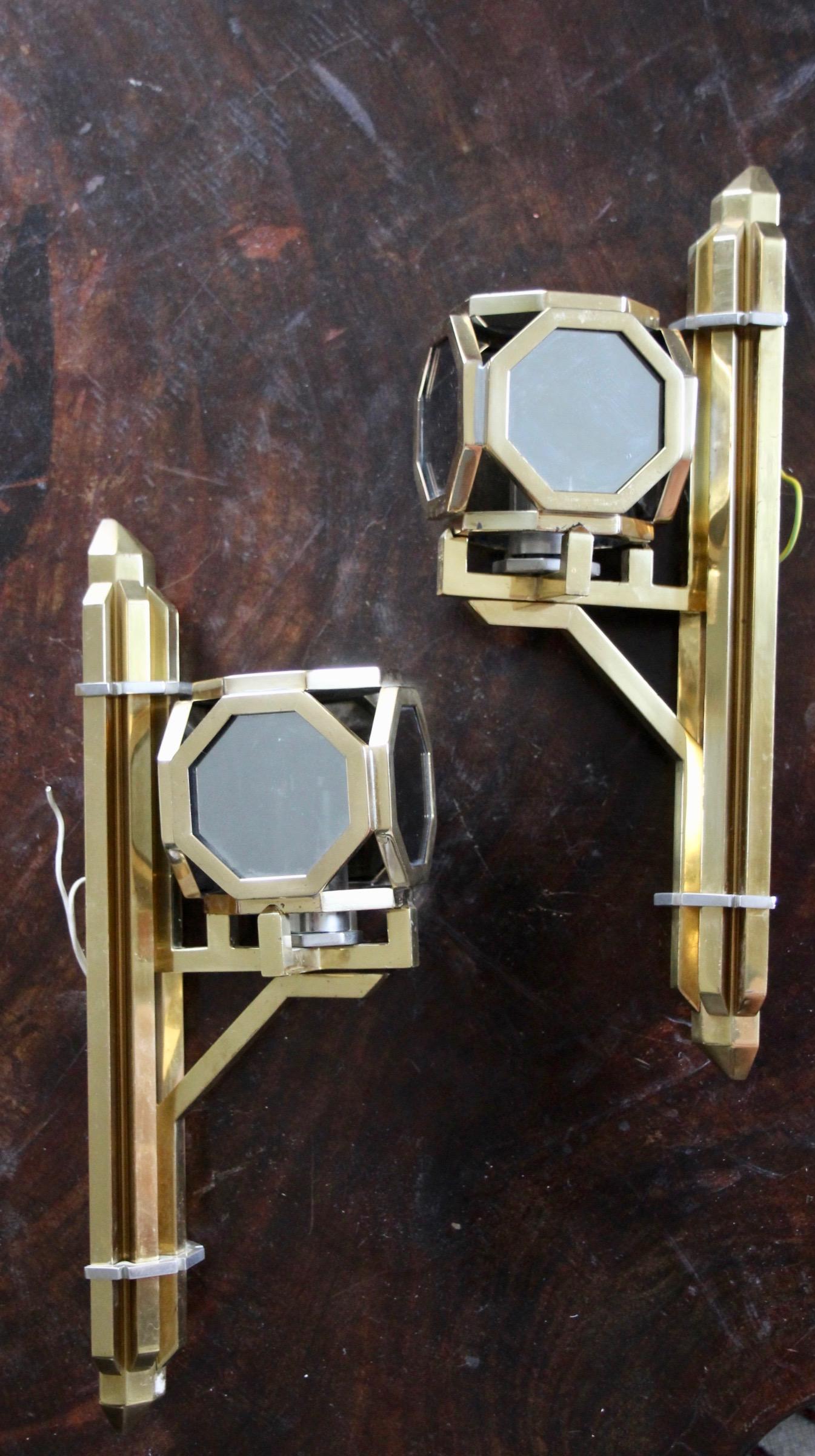 Par de apliques de pared Italiano en venta