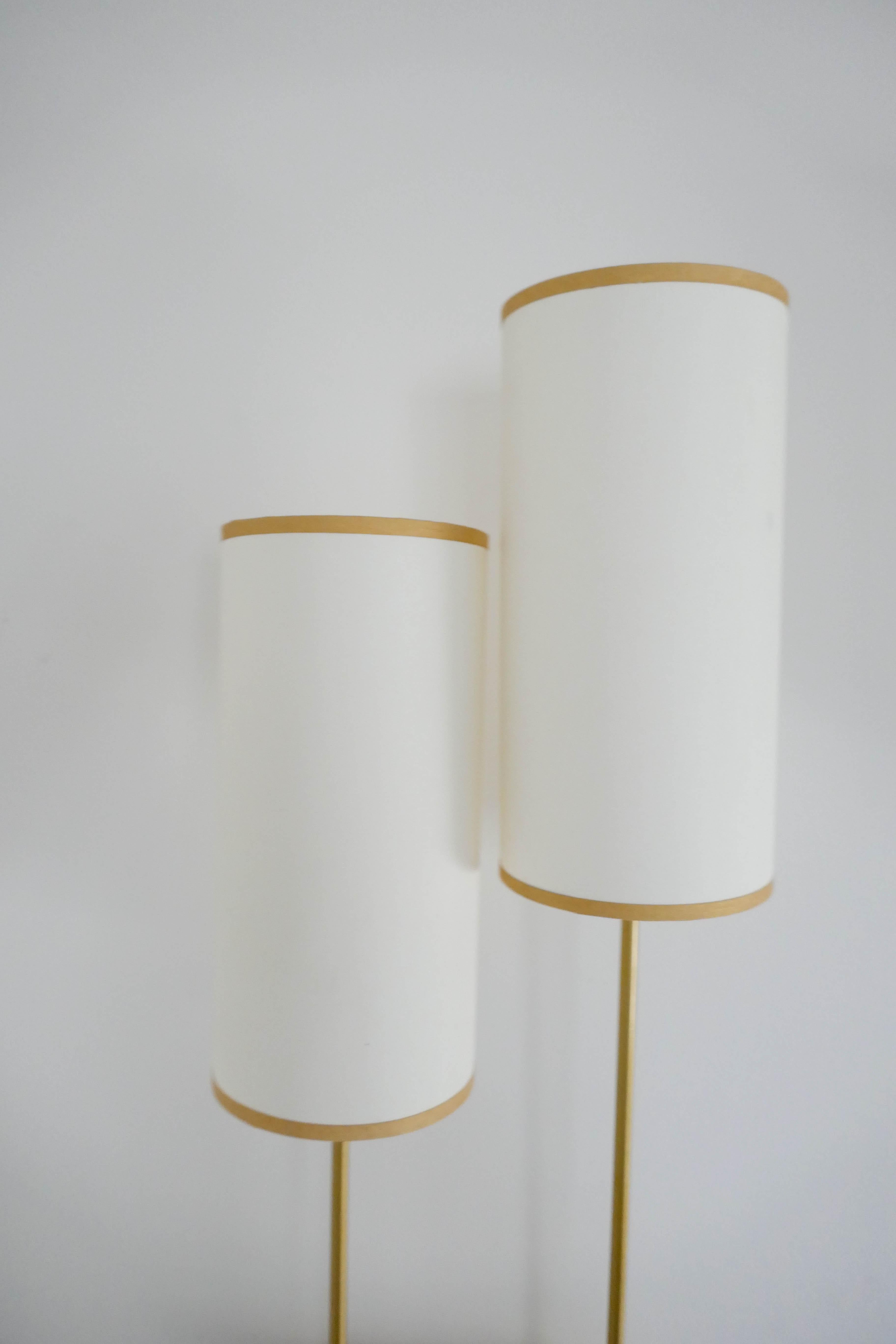 Pair of Wall Light in Metal Gold bronze  Patina by Aymeric Lefort For Sale 4
