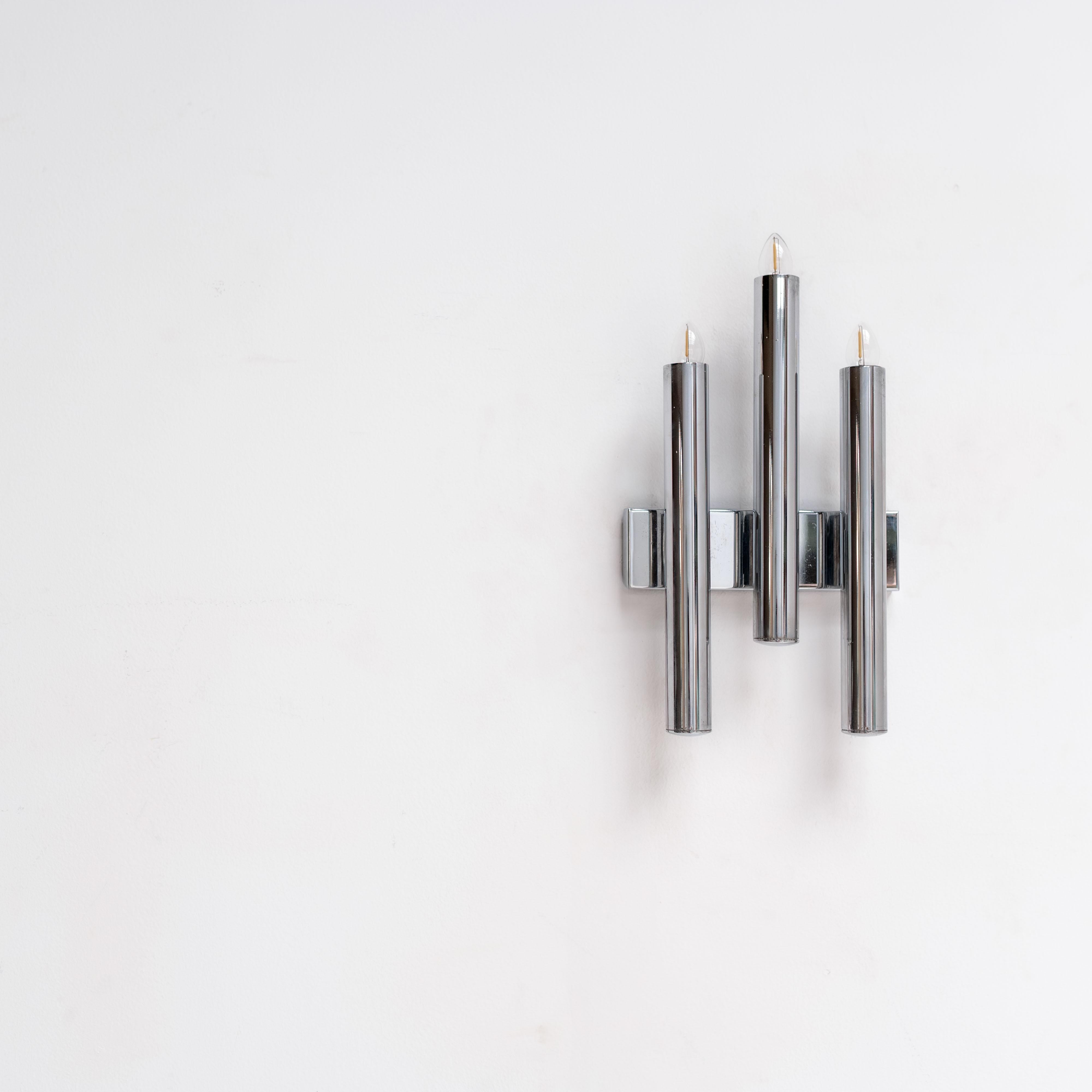 Italian Pair of Wall Light Sconces by Gio Ponti, Italy, 1970s For Sale