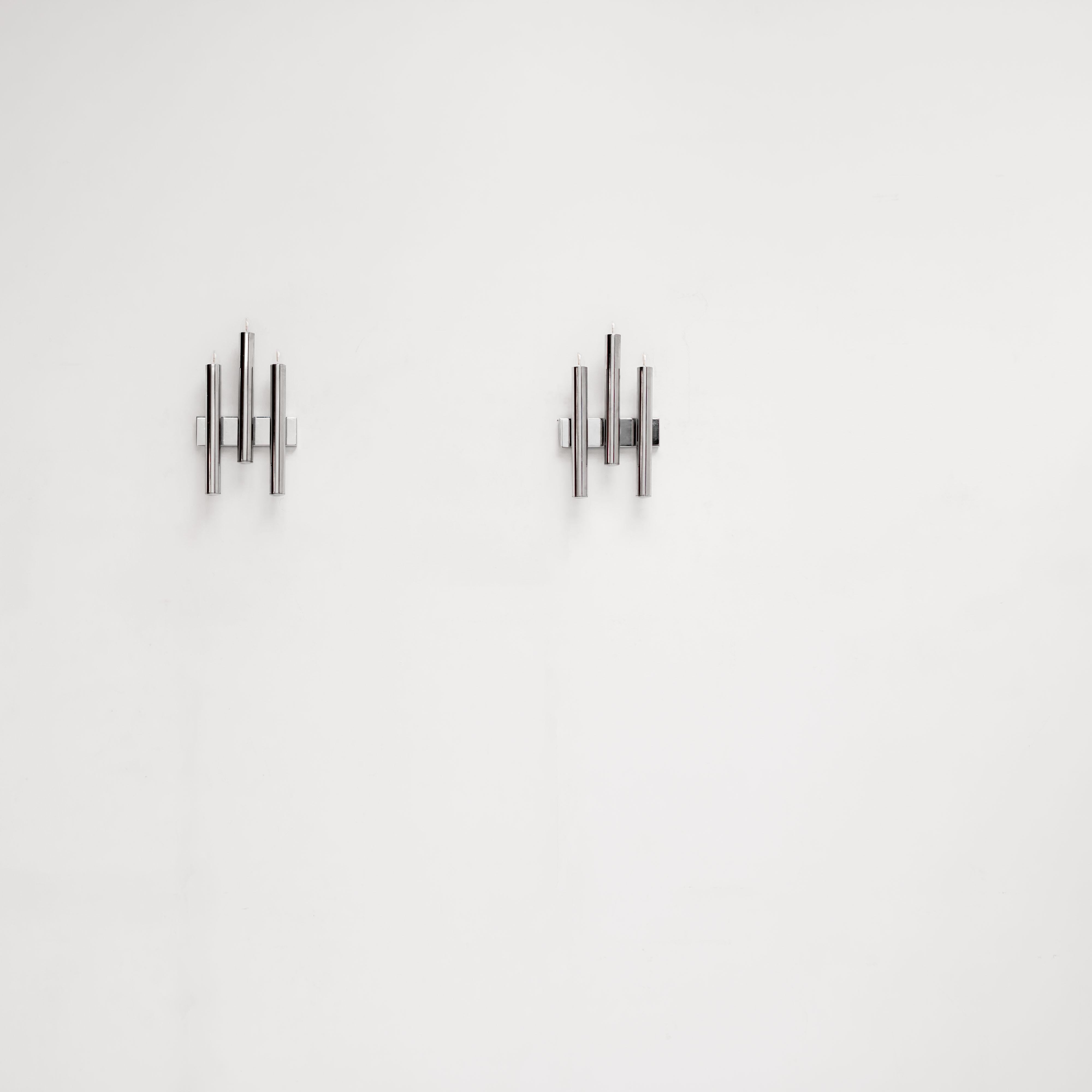 Pair of Wall Light Sconces by Gio Ponti, Italy, 1970s In Good Condition For Sale In Tokyo, Tokyo