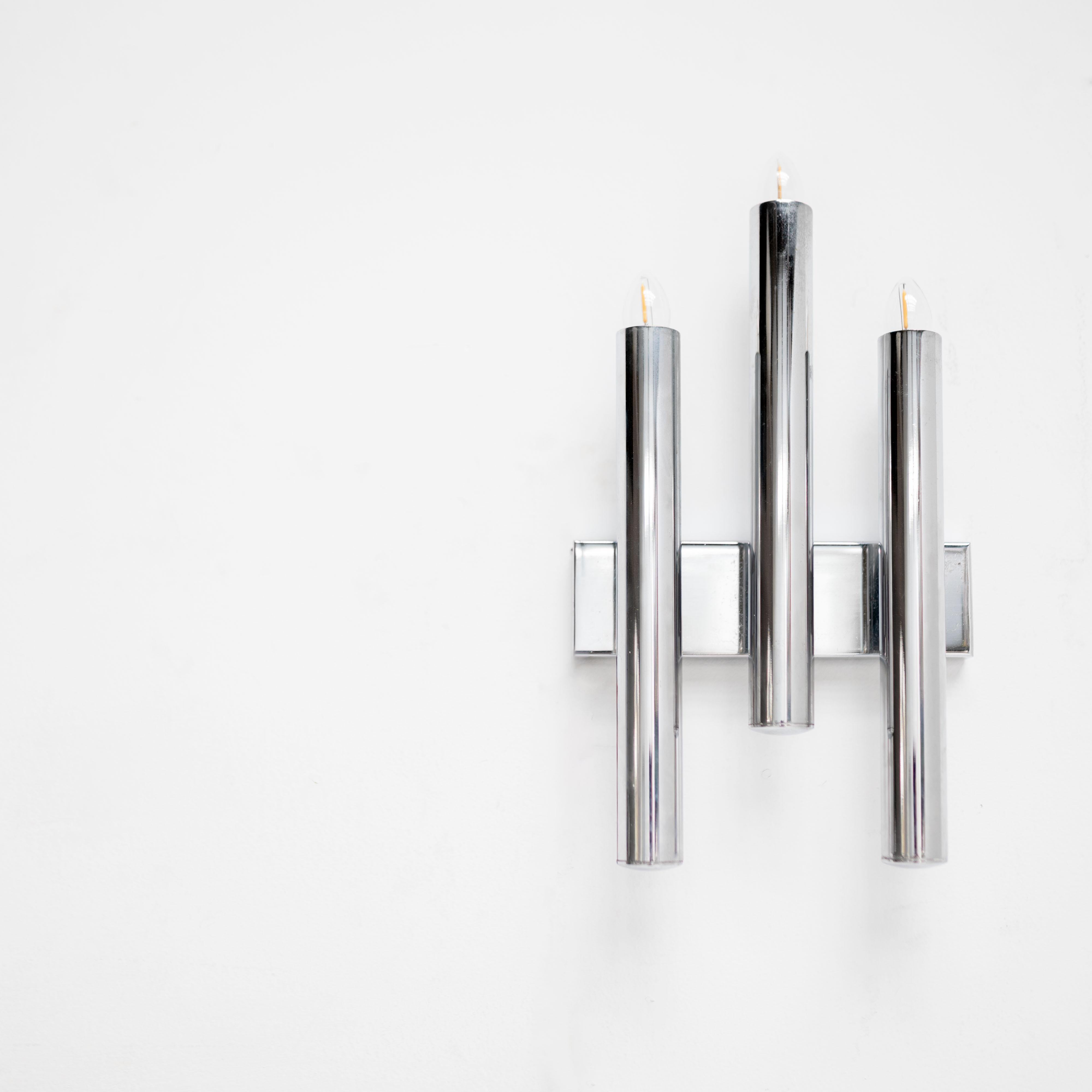 20th Century Pair of Wall Light Sconces by Gio Ponti, Italy, 1970s For Sale