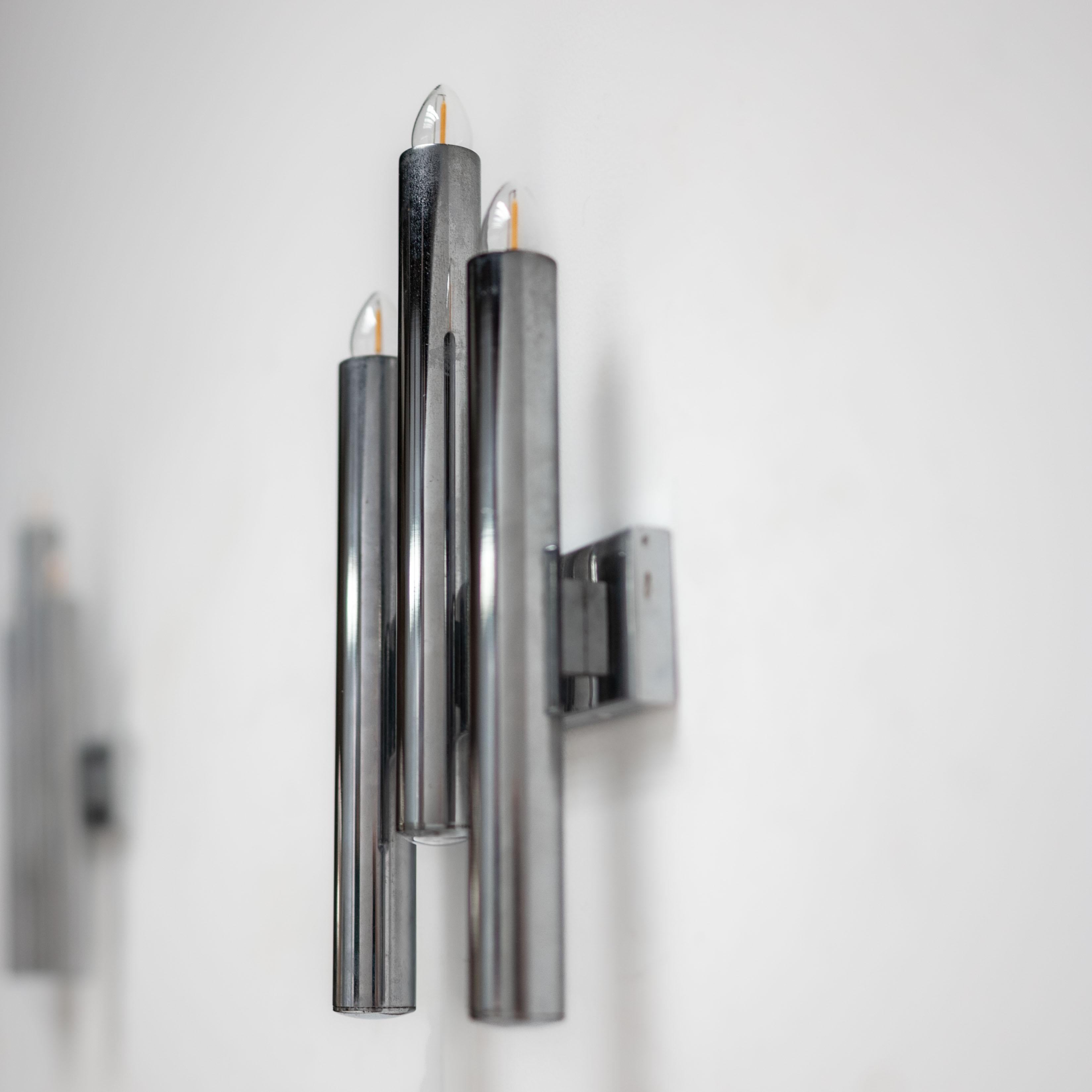 Pair of Wall Light Sconces by Gio Ponti, Italy, 1970s For Sale 2