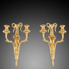Pair of Wall Lights 19th Century Louis XVI