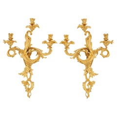 Pair of Wall Lights 19th Century Rococo