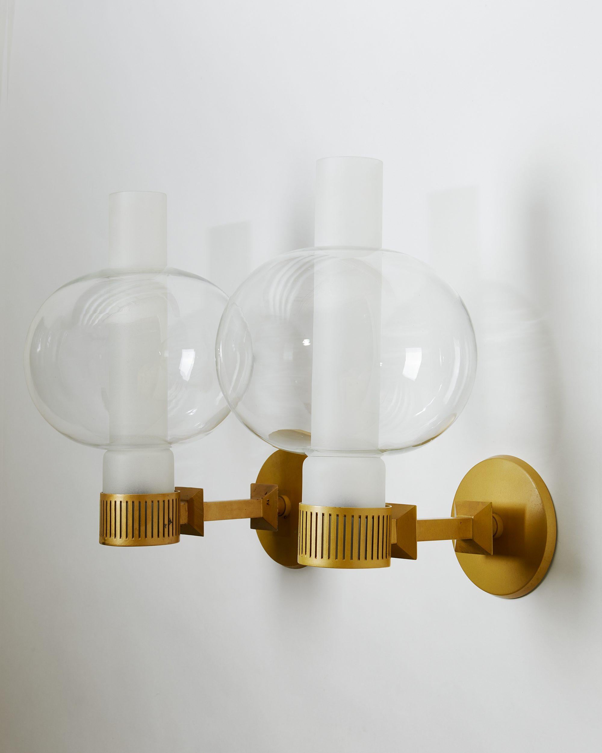 Mid-Century Modern Pair of Wall Lights, Anonymous