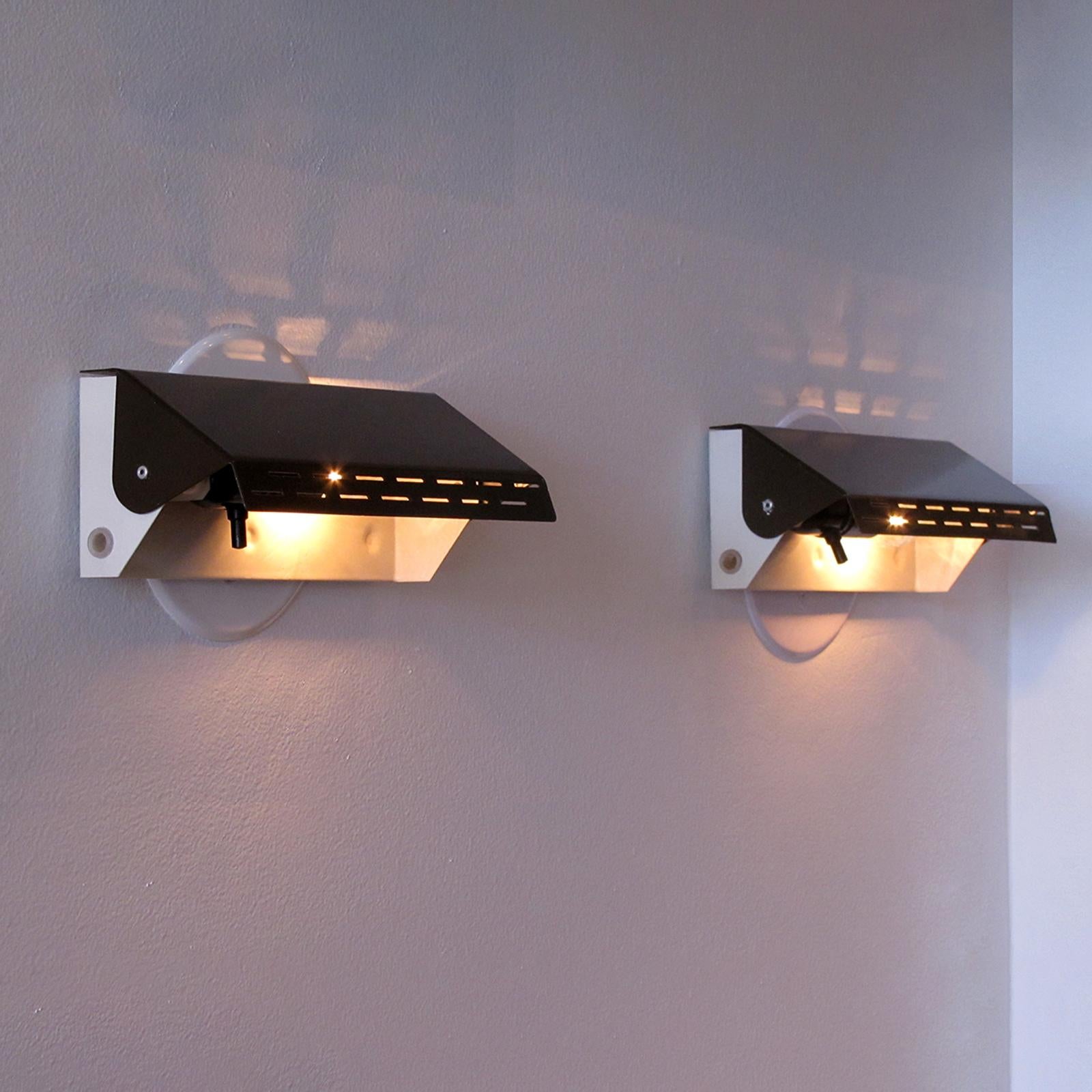 Metal Pair of Wall Lights by Anvia, 1960  For Sale