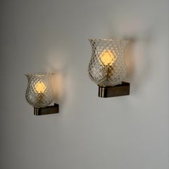 Pair of Wall Lights by Archimede Seguso for Seguso Vetri d’Arte, 1940s