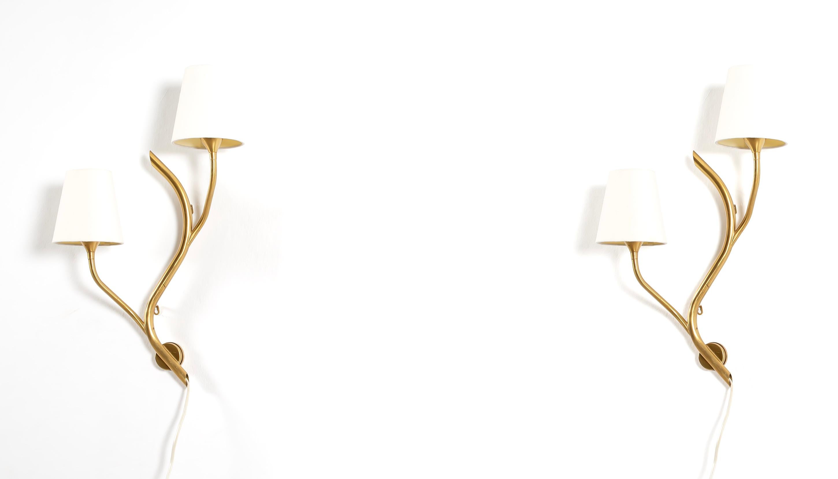 Mid-20th Century Pair of Wall Lights by Astra, Norway, 1960s For Sale